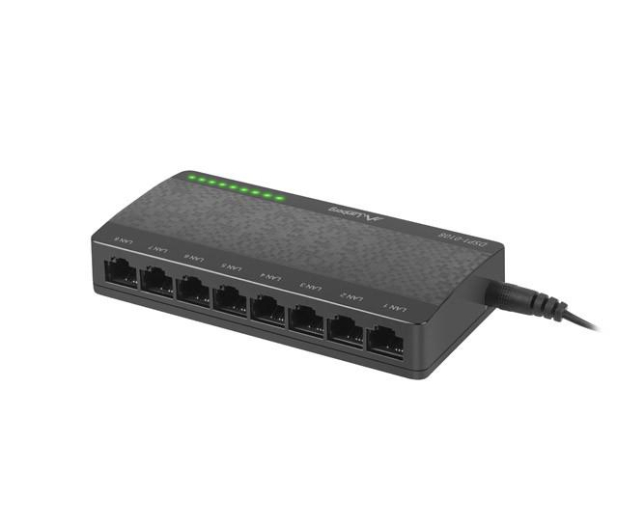 LANBERG 8-port 100M/S Desktop DSP1-0108 - 1378189 - zdjęcie 2